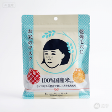 日本石泽研究所毛孔抚子面膜 10 片 100% 大米精华 COSME 大赏 日本石泽研究所毛孔抚子面膜 10 片 100% 大米精华 COSME 大赏